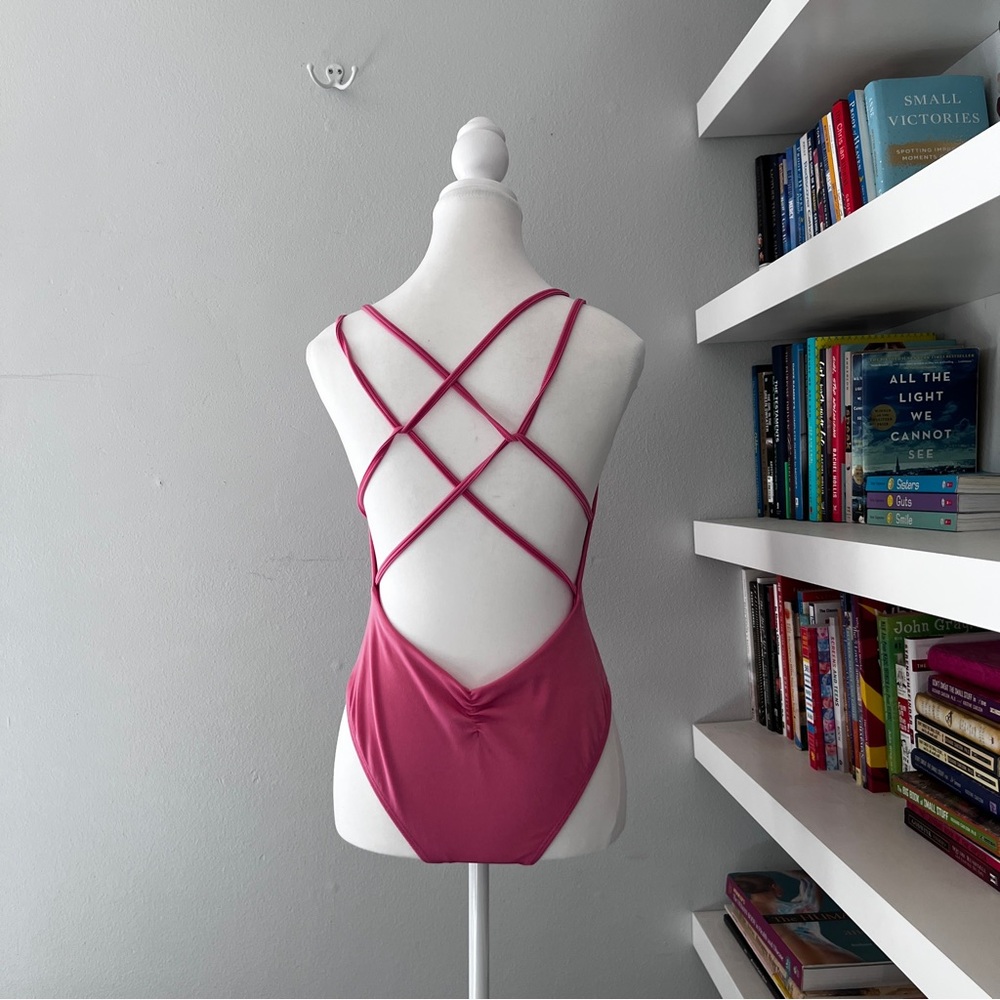 Peixoto Pink One-Piece Swimsuit with Double Straps - Picture 9 of 16